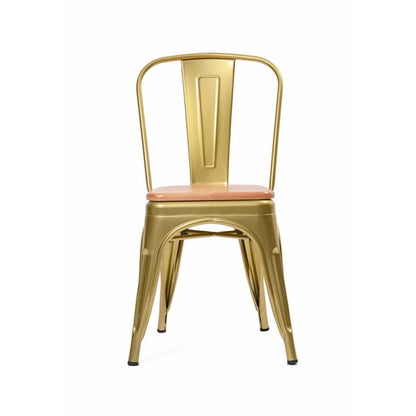 Silla Tolix Wood (con Asiento de Madera)